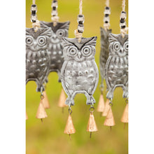 Load image into Gallery viewer, Owl Garden Bells
