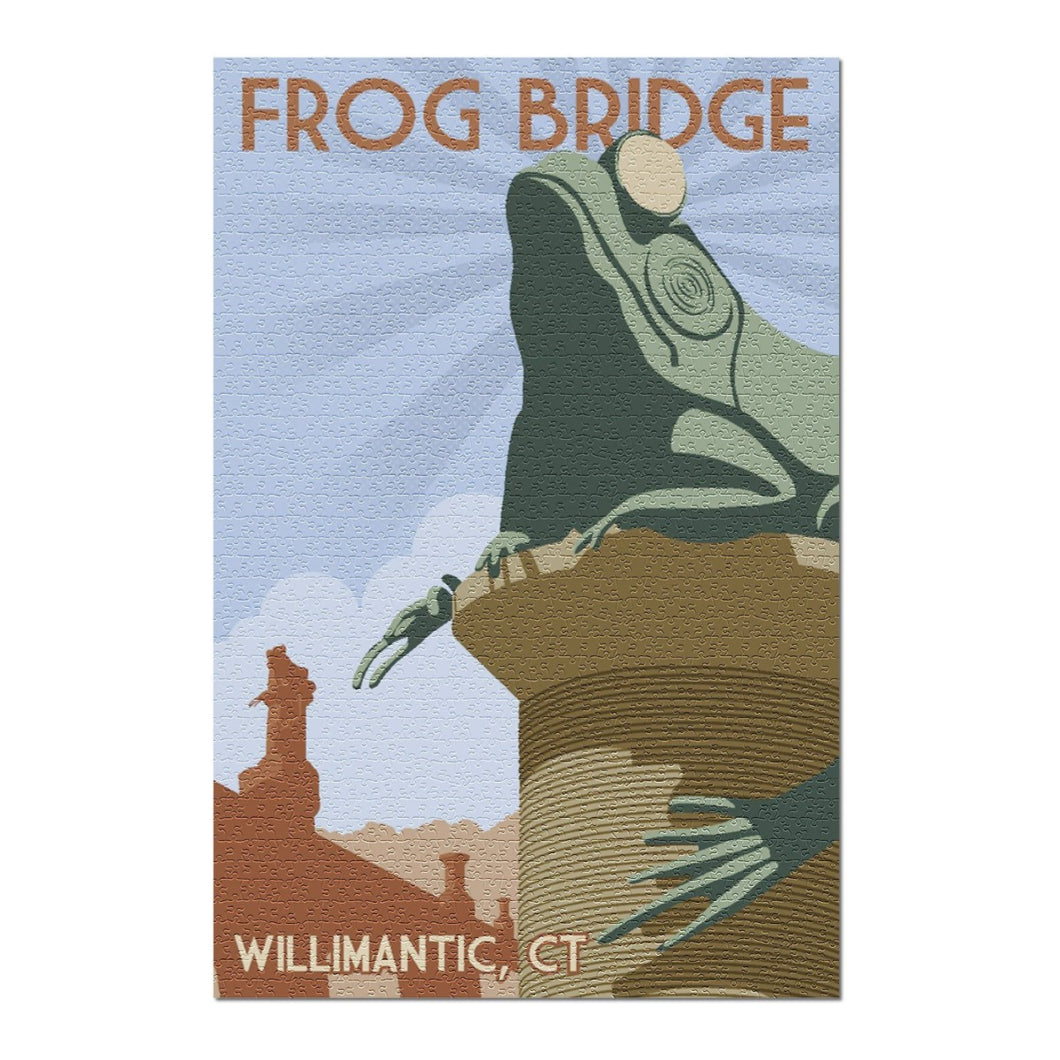 Frog Bridge Willimantic, Connecticut-1000 Piece Puzzle
