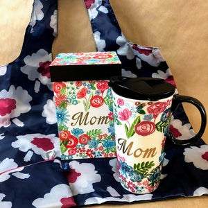 Mom Travel Mug & Bag Gift Bundle